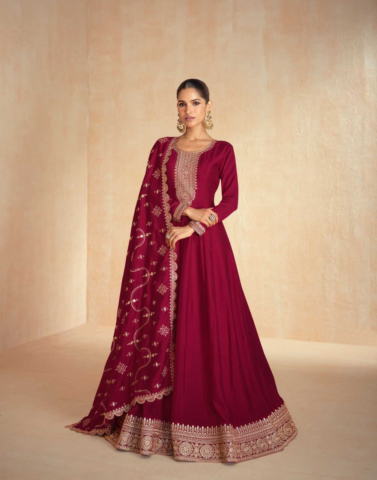 YNF PREMIUM SILK AASHIRWAD KESH233 TANISHA CLOTHING BRANDS WHOLESALE GOWNS MANUFACTURER