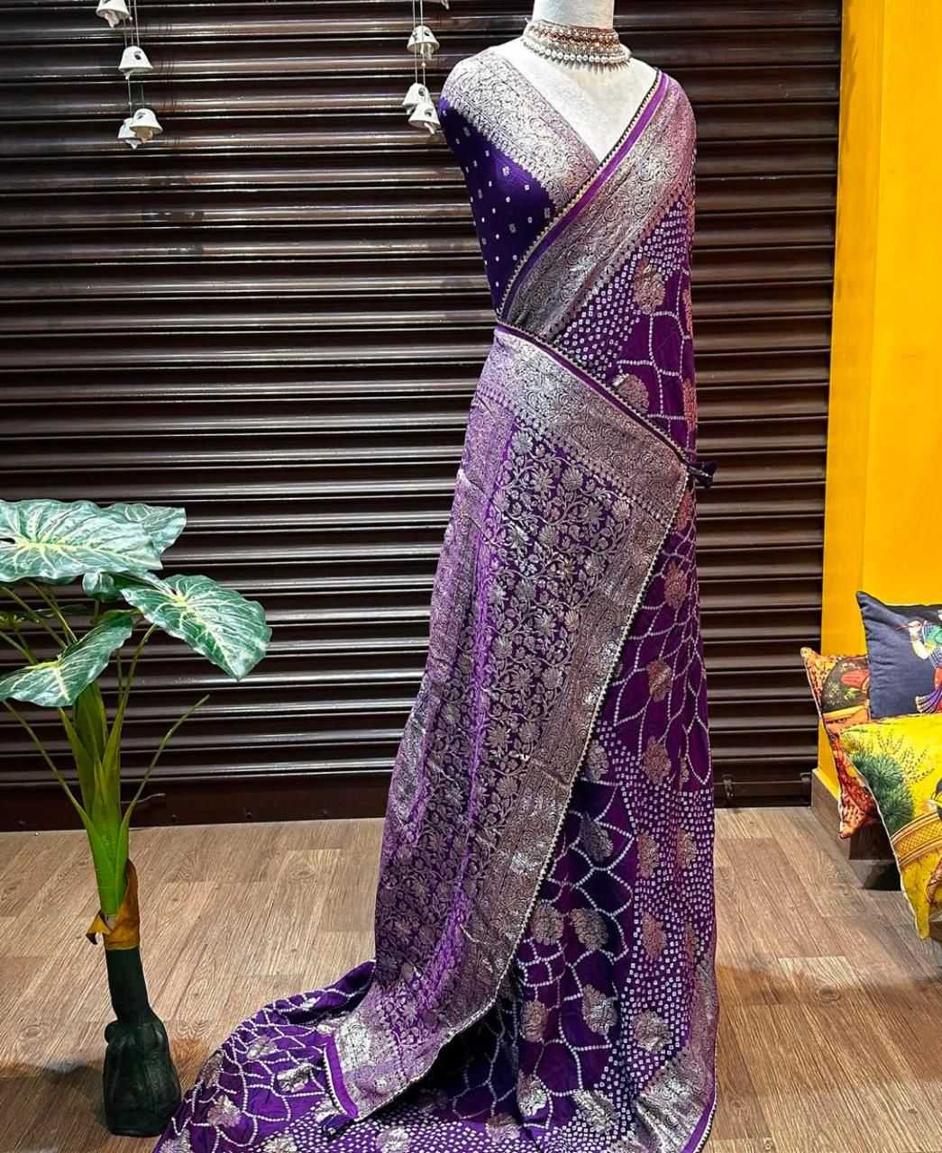 YNF PREMIUM SILK KESH101 ANT139 SILK SAREE WHOLESALE BANDHANI LADIES LACE SILK SAREE MANUFACTURER