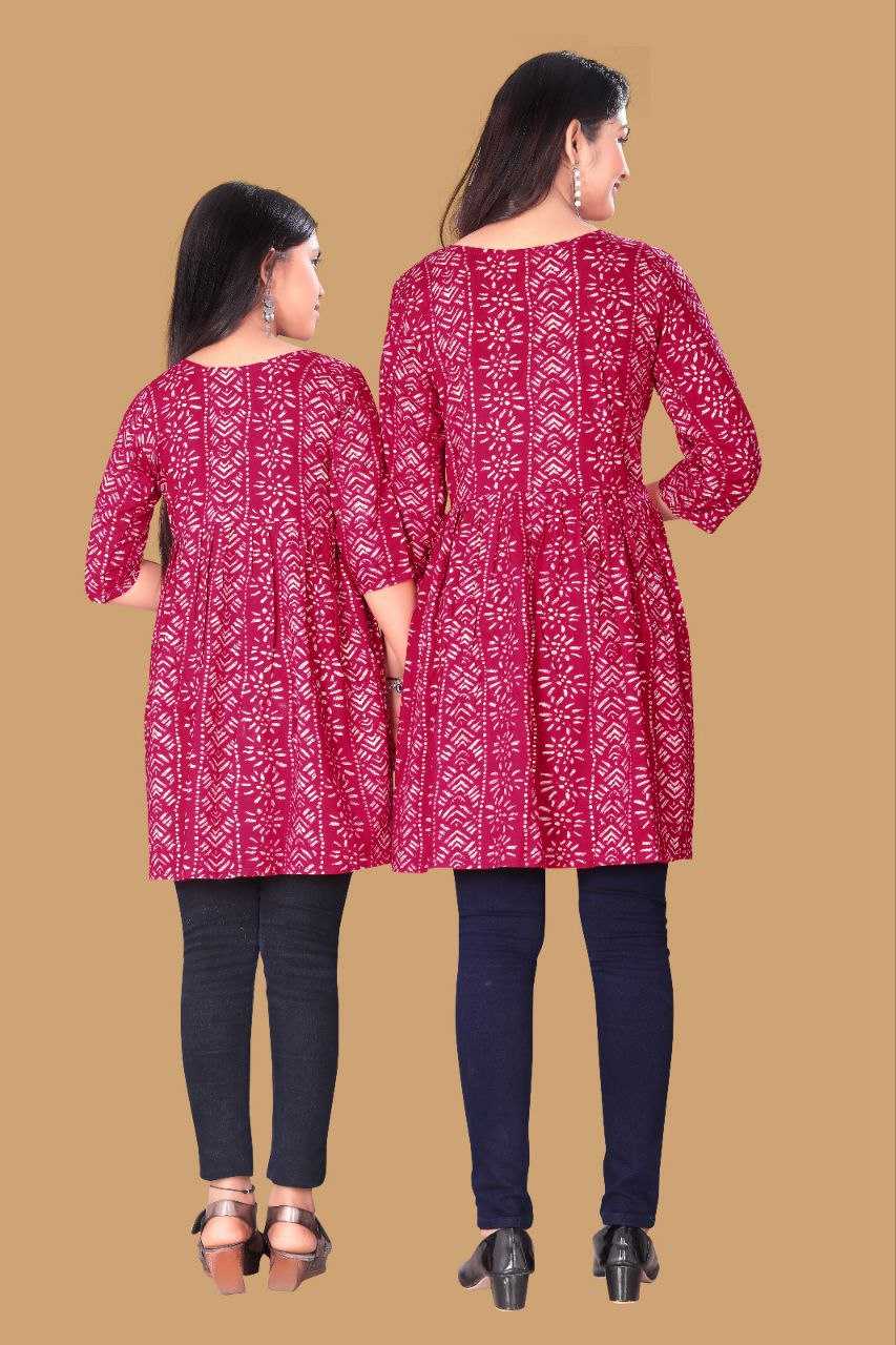 YNF RAYON RIN191 CHAND SITARE WHOLESALE MOTHER & DAUGHTER COMBO MANUFACTURER