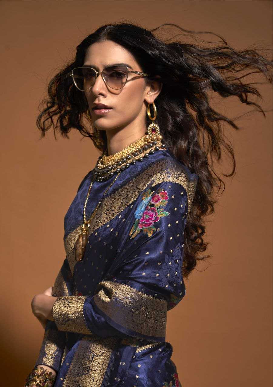 YNF SATIN RAJ TEX RIN195 KHALISSI SILK CLOTHING BRANDS WHOLESALE SAREES MANUFACTURER