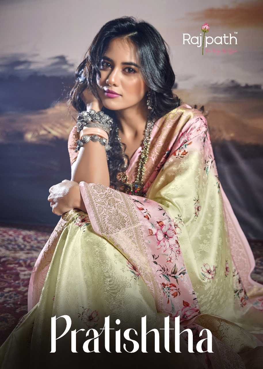 YNF SATIN RAJPATH KESH235 Pratishtha Silk CLOTHING BRANDS WHOLESALE SAREE MANUFACTURER