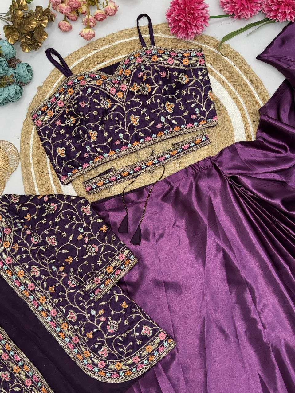 YNF SETIN SILK SAREES KESH188 9243 WHOLESALE READY TO WEAR PRINTED RUFFLE FANCY SAREES WITH BELT AND JACKET MANUFACTURER