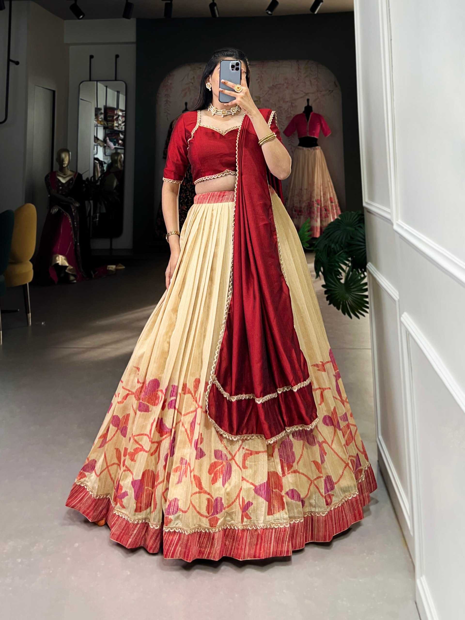 YNF SILK KESH134 1127 LEHENGAS WHOLESALE SILK TRADITIONAL PRINTED LEHENGAS WITH BLOUSE AND DUPATTA MANUFACTURER