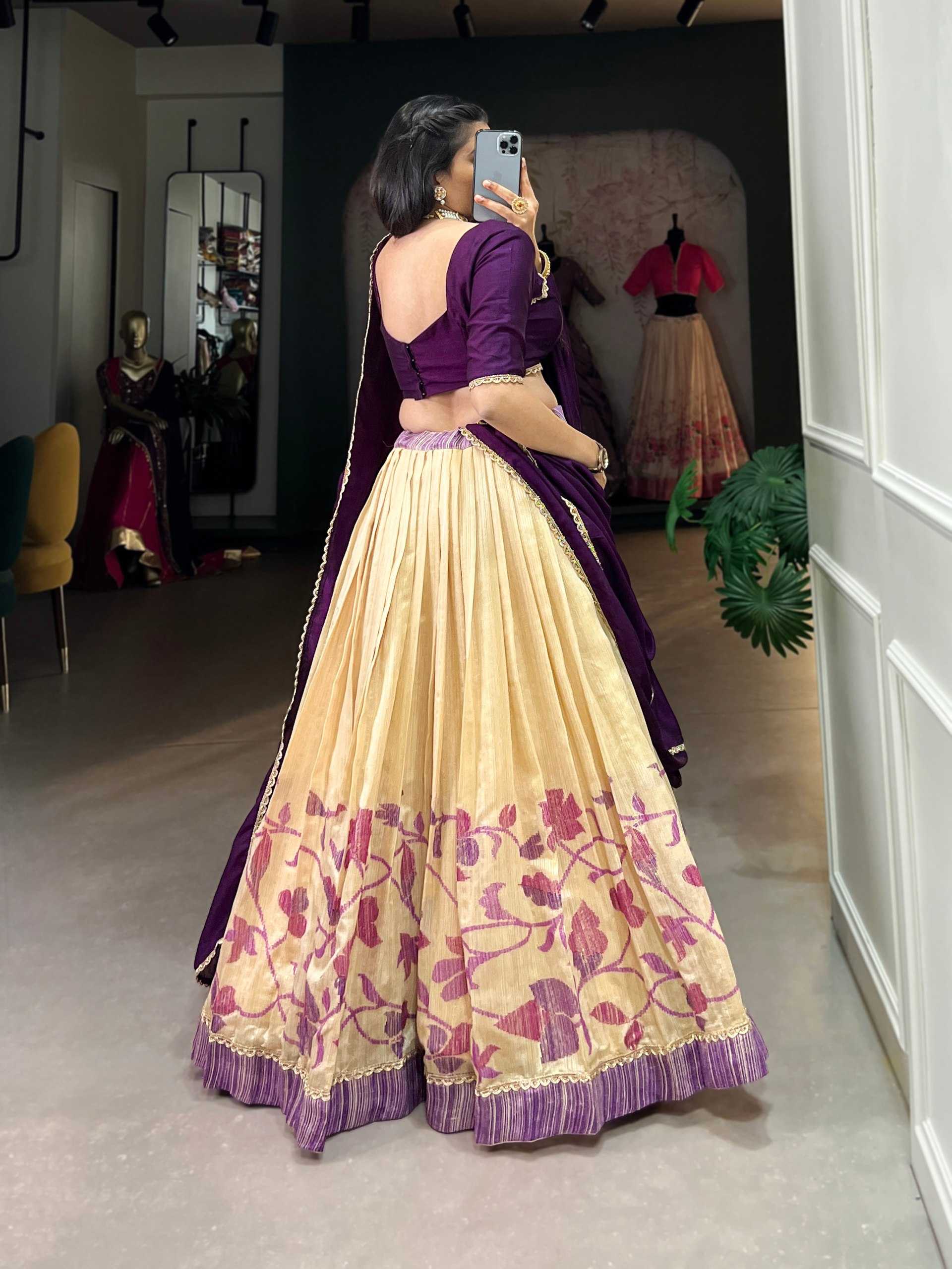 YNF SILK KESH134 1127 LEHENGAS WHOLESALE SILK TRADITIONAL PRINTED LEHENGAS WITH BLOUSE AND DUPATTA MANUFACTURER