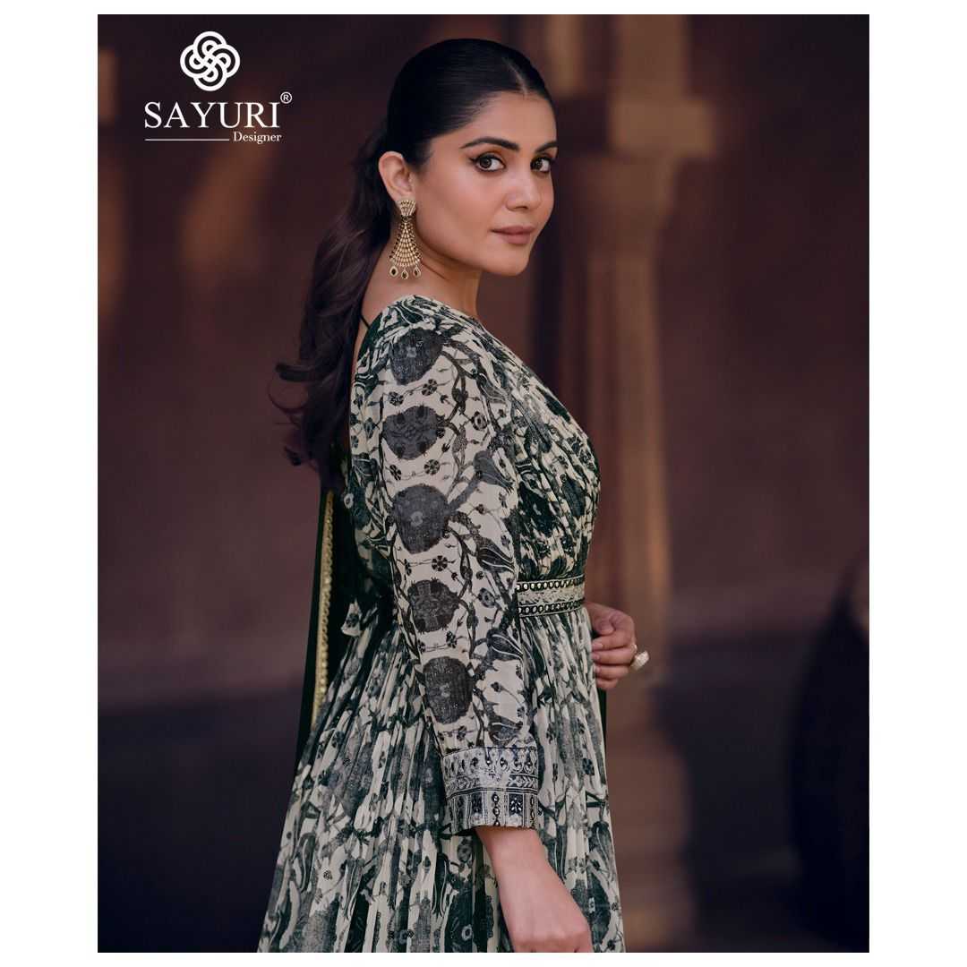 YNF SILK SAYURI KESH236 KESAR Nx CLOTHING BRANDS WHOLESALE GOWNS MANUFACTURER