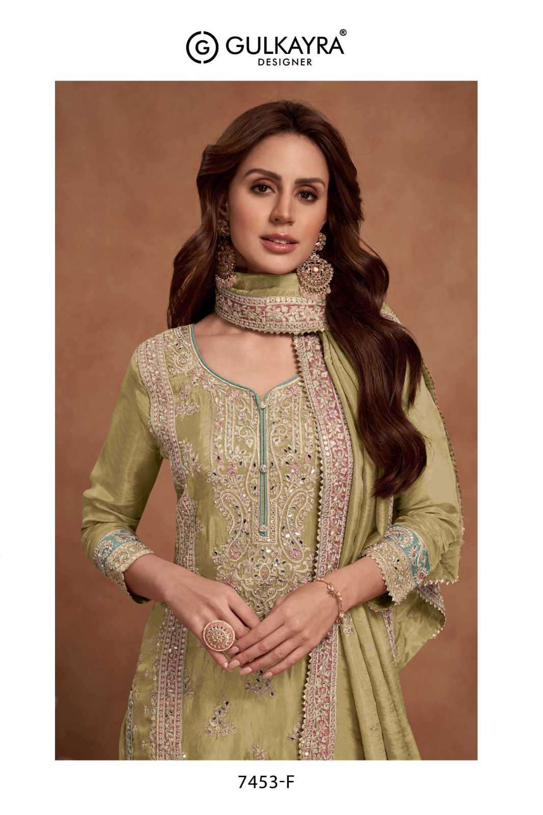 YNF SIMAR SILK GULKAYRA KESH235 NAZIA GOLD CLOTHING BRANDS WHOLESALE SUITS MANUFACTURER