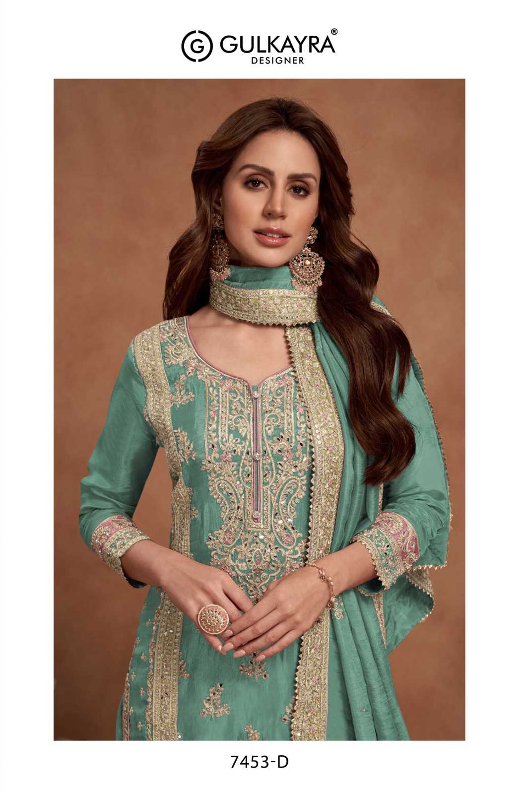 YNF SIMAR SILK GULKAYRA KESH235 NAZIA GOLD CLOTHING BRANDS WHOLESALE SUITS MANUFACTURER