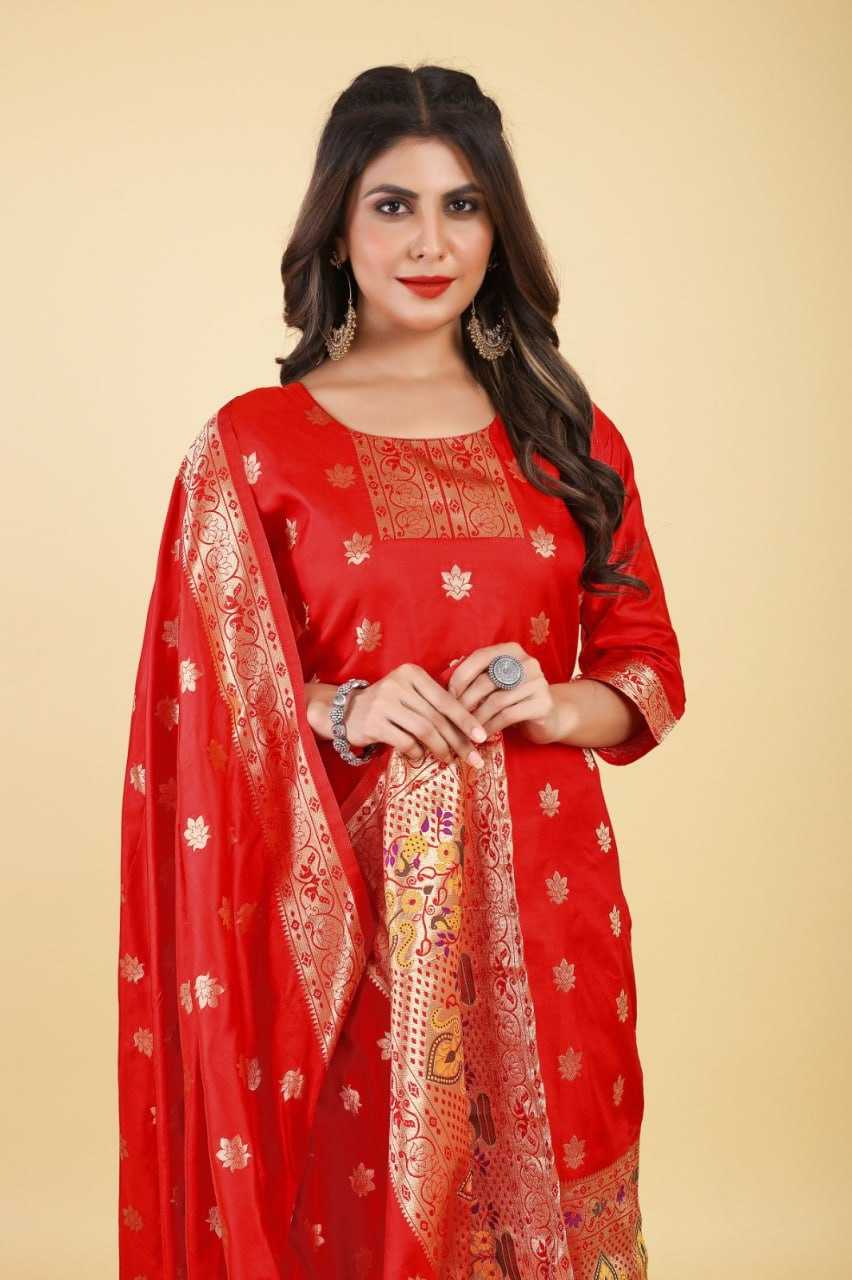 YNF SOFT SILK KESH217 HINA PAITHANI SUITS SUIT S DRESSES WHOLESALE UNSTITCHED SILK LADIES PRINTED SUITS MANUFACTURER