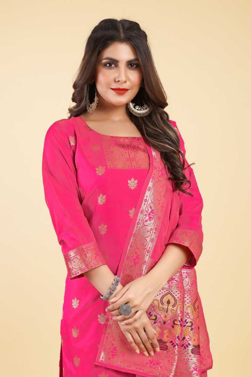 YNF SOFT SILK KESH217 HINA PAITHANI SUITS SUIT S DRESSES WHOLESALE UNSTITCHED SILK LADIES PRINTED SUITS MANUFACTURER