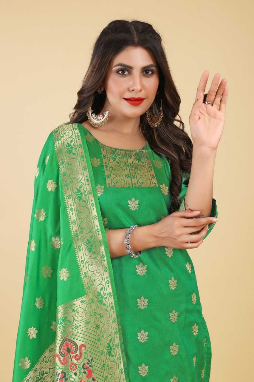 YNF SOFT SILK KESH217 HINA PAITHANI SUITS SUIT S DRESSES WHOLESALE UNSTITCHED SILK LADIES PRINTED SUITS MANUFACTURER