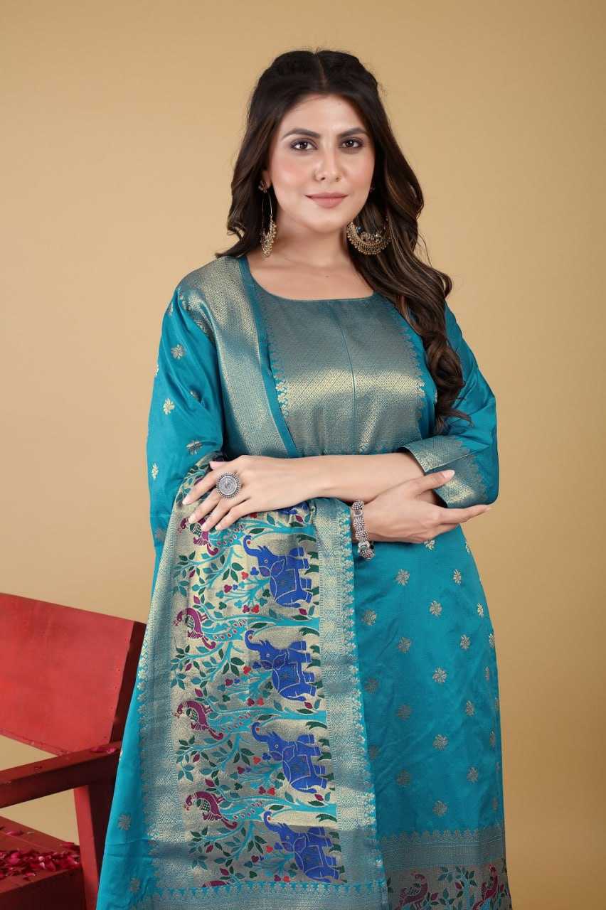 YNF SOFT SILK KESH234 DSF04 SUIS & DRESSES WHOLESALE PRINTED SILK SEMI STITCHED SUITS MANUFACTURER