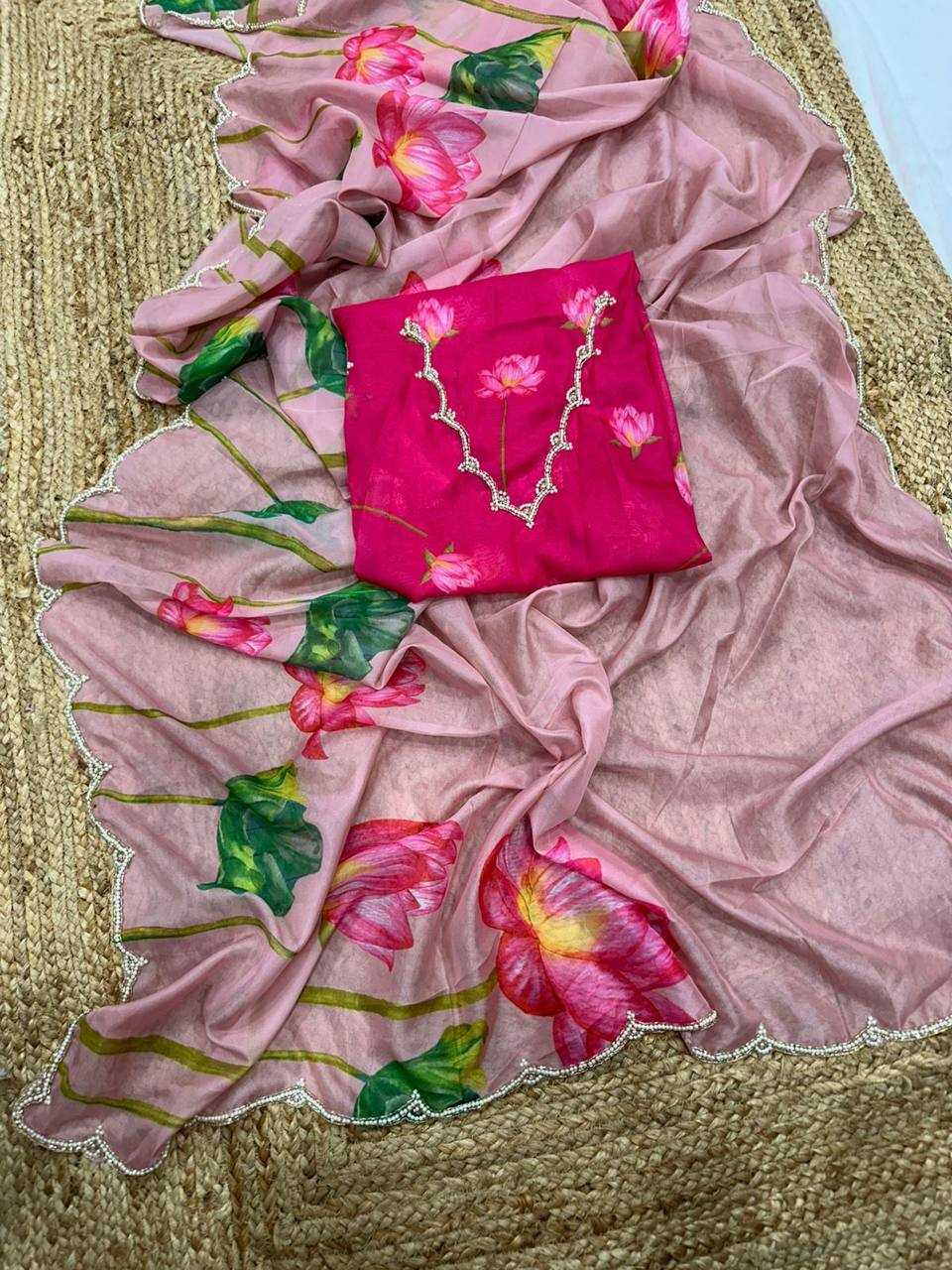 YNF SOFT SILK KESH250 RGF03 SAREES WHOLESALE PRINTED HAND WORK SILK SAREES MANUFACTURER