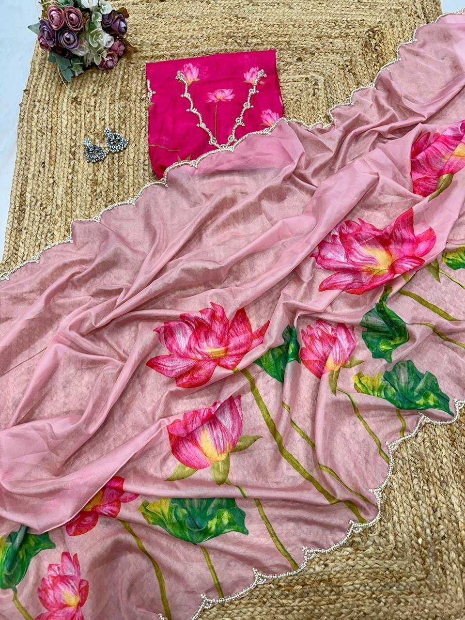 YNF SOFT SILK KESH250 RGF03 SAREES WHOLESALE PRINTED HAND WORK SILK SAREES MANUFACTURER