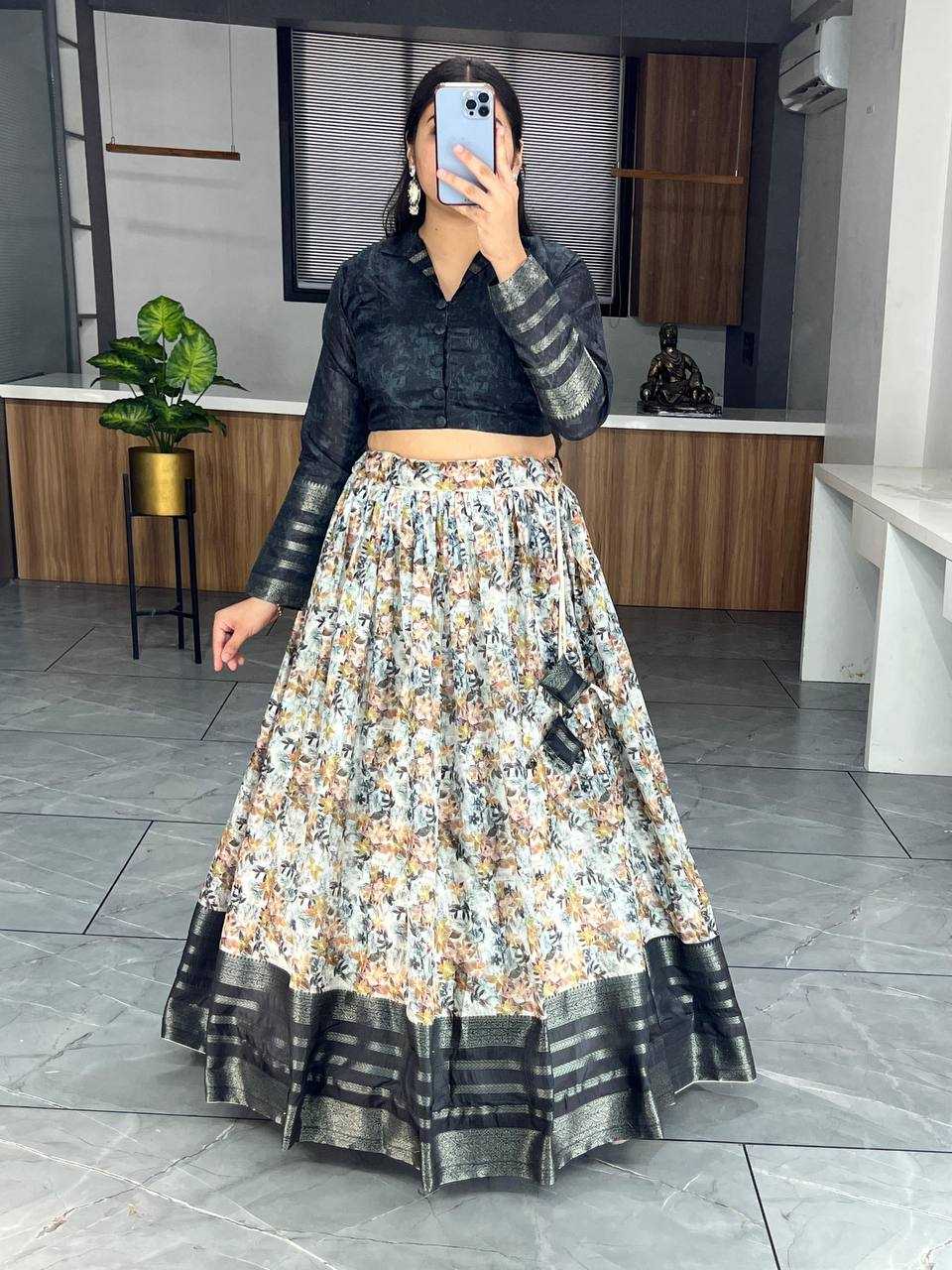 YNF SOFT SILK RIN119 61595 LEHENGAS WHOLESALE WEDDING SILK PRINTED LEHENGAS WITH BLOUSE MANUFACTURER