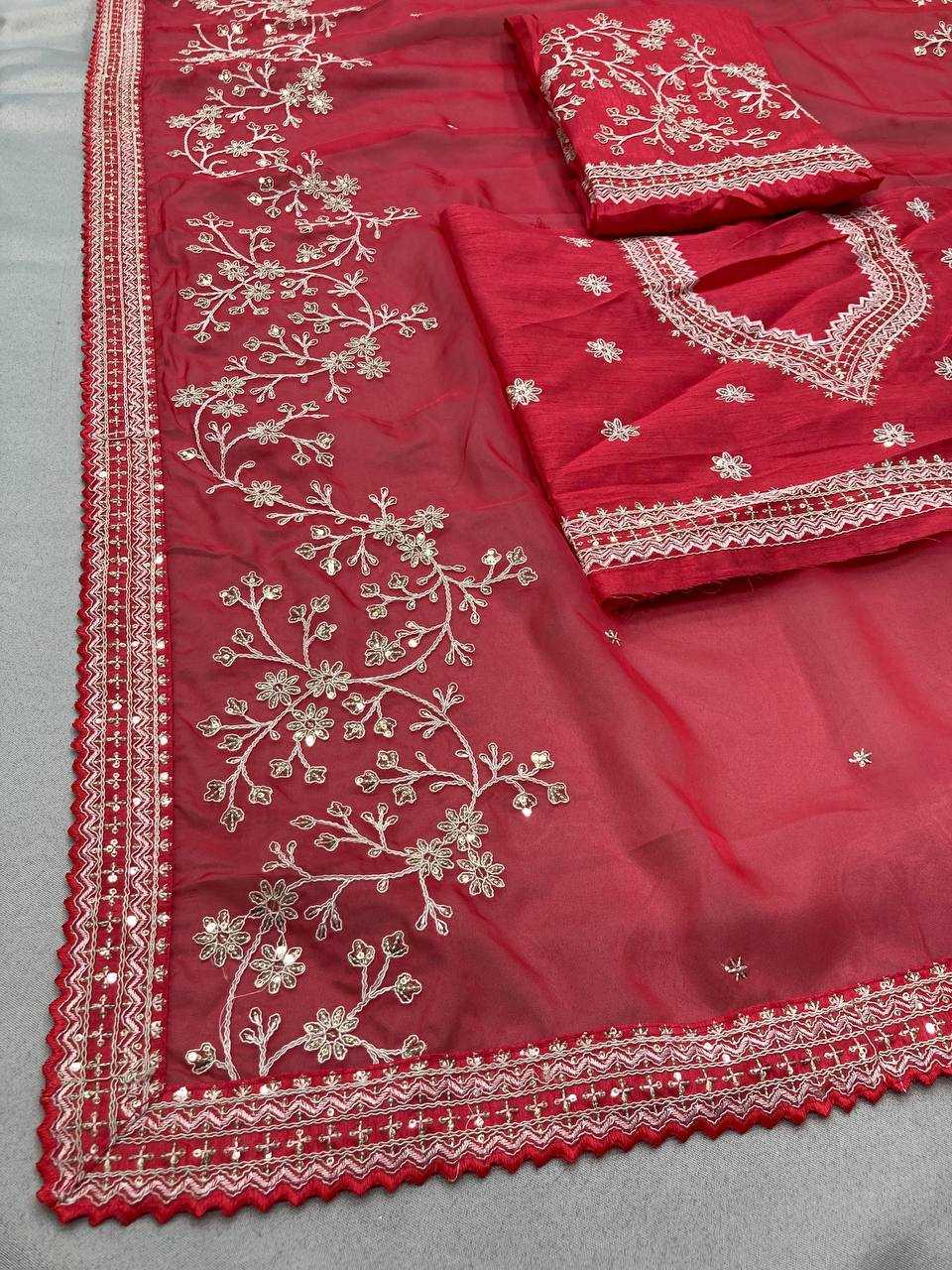 YNF TABBY SILK ORGANZA RIN188 Anjali2 Sarees SILK SAREES WHOLESALE SOFT SILK TRADITIONAL EMBROIDERY SILK SAREES WITH BLOUSE SAREES MANUFACTURER