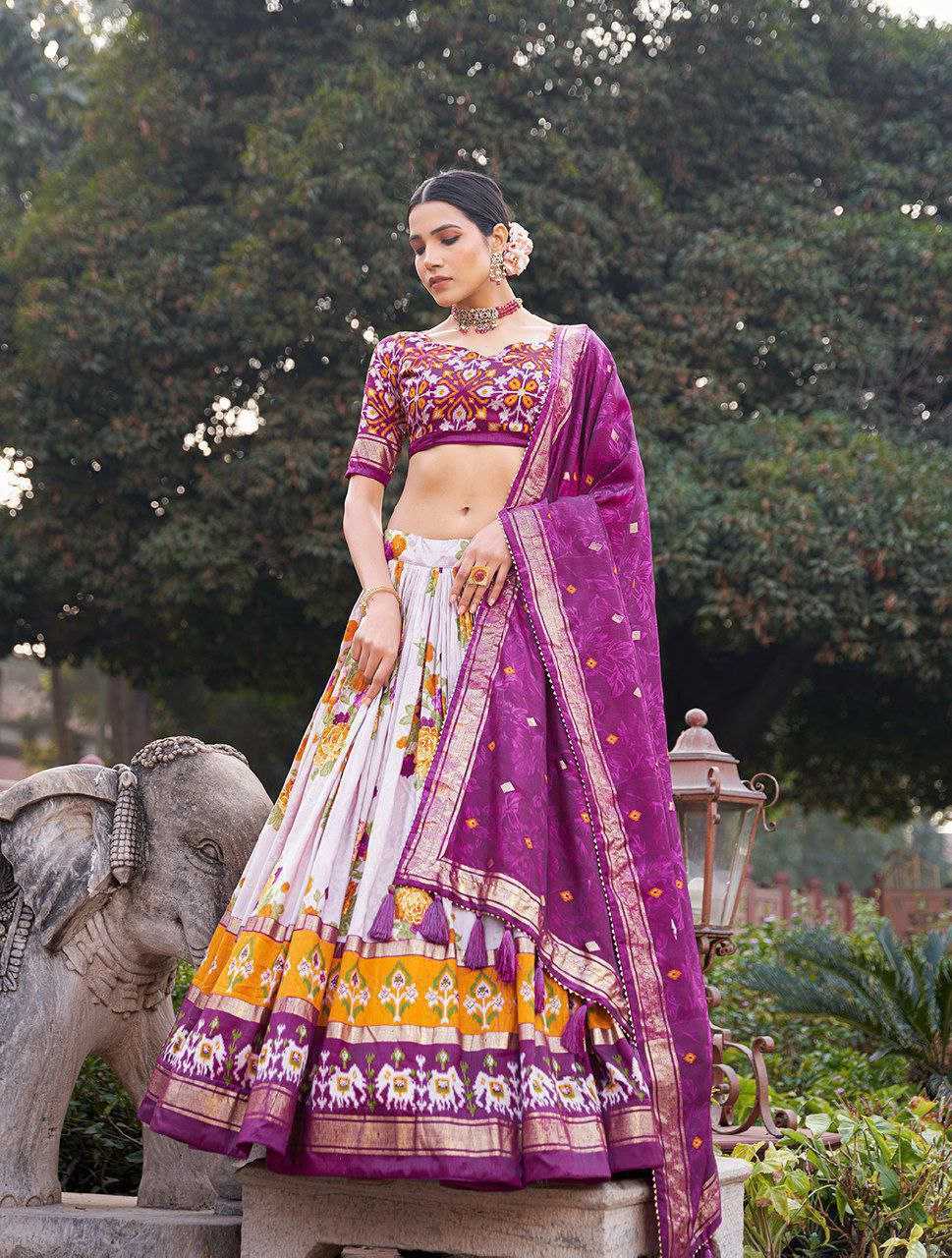 YNF TUSSAR GULAB SILK KESH187 GULAB LEHENGAS WHOLESALE TRADITIONAL PRINTED DESIGNER LEHENGAS WITH DUPATTA AND BLOUSE MANUFACTURER