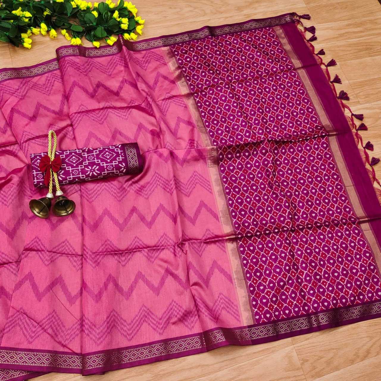 YNF TUSSAR SILK KESH171 YUKTI LERIYA SAREES WHOLESALE TRADITIONAL EMBROIDERED TUSSAR SILK SAREES MANUFACTURER