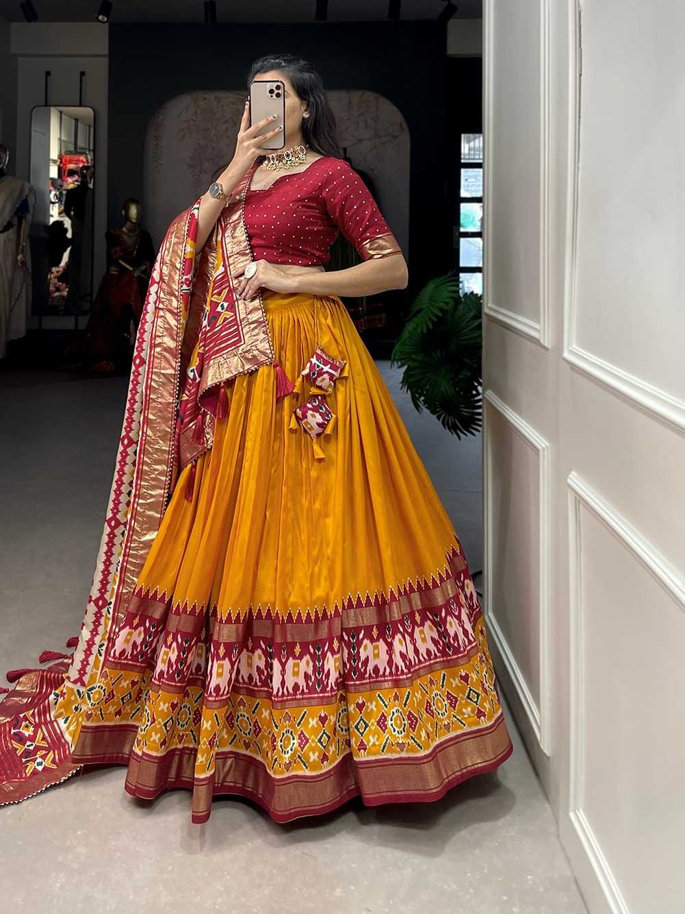 YNF TUSSAR SILK KESH279 EYS02 LEHENGAS WHOLSALE TRADITIONAL SIMPLE SILK LEHENGAS MANUFACTURER.