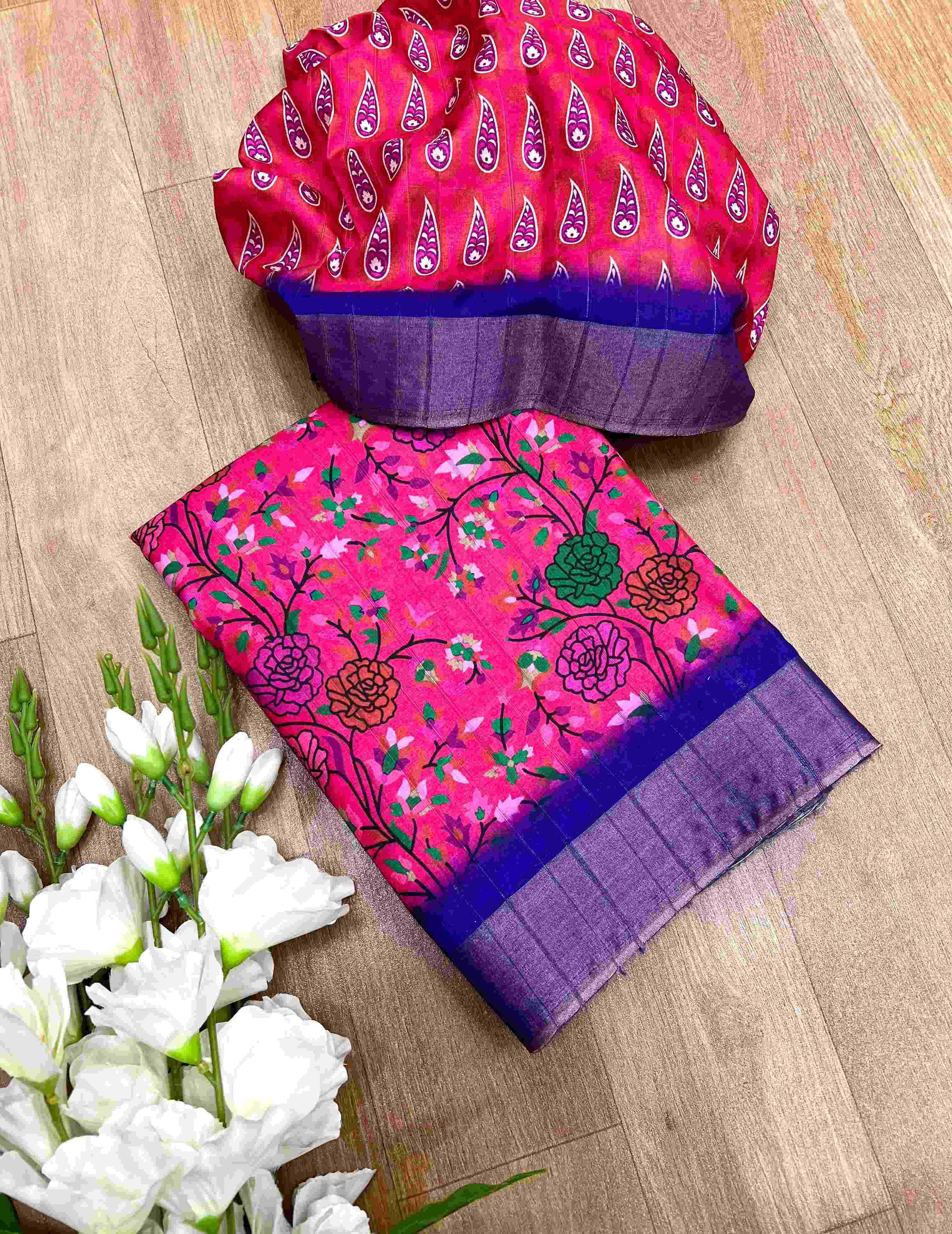 YNF TUSSAR SILK  RIN198 RAA73 SAREE WHOLESALE LADIES PRINTED TUSSAE SAREE MANUFACTURER