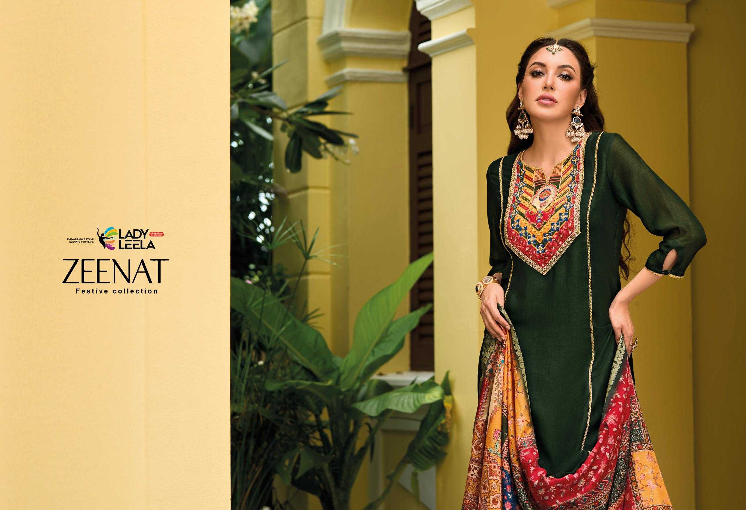 YNF VICHITRA SILK LADY LEELA KESH236 ZEENAT CLOTHING BRANDS WHOLESALE SUITS MANUFACTURER