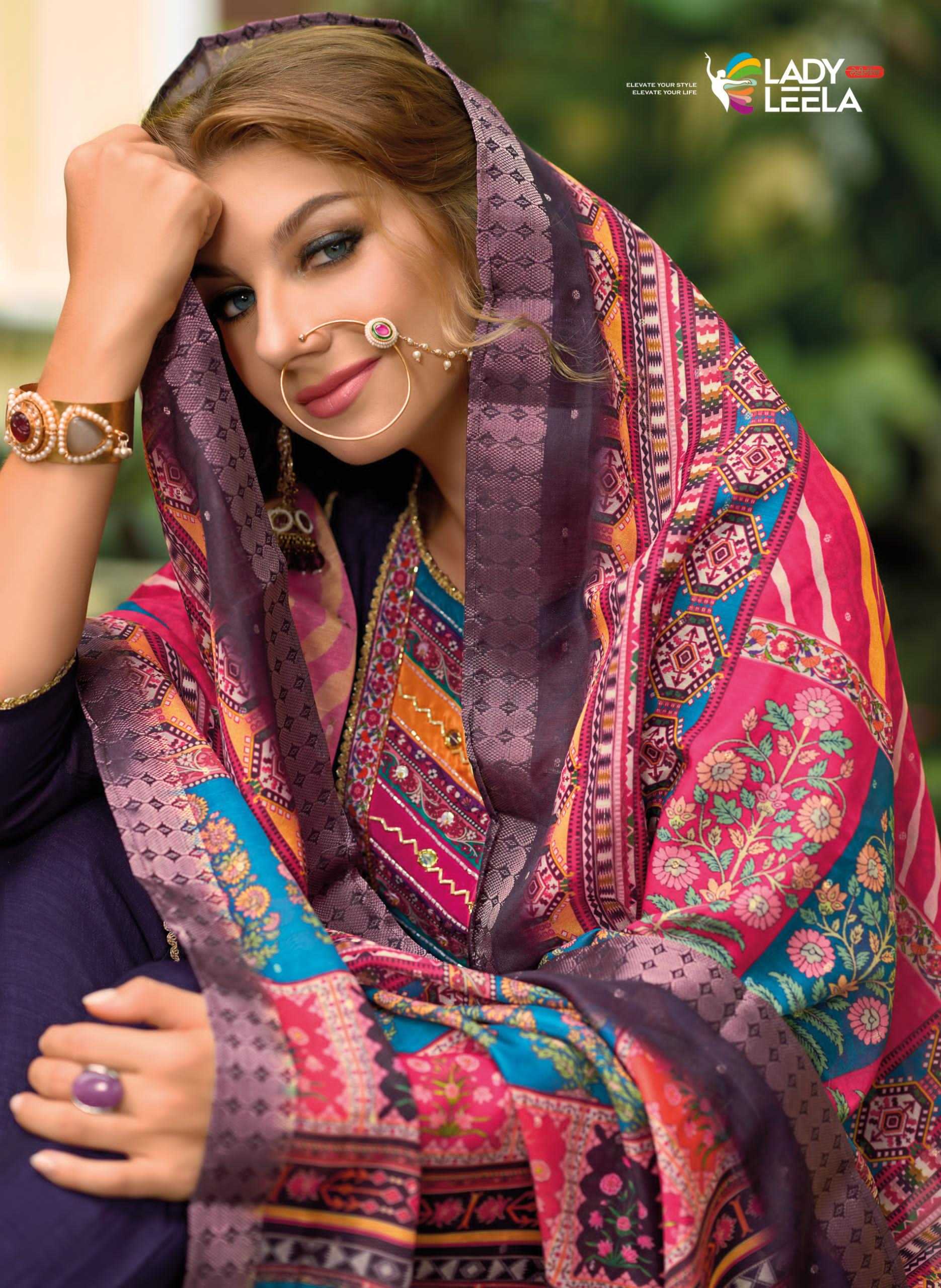 YNF VICHITRA SILK LADY LEELA KESH236 ZEENAT CLOTHING BRANDS WHOLESALE SUITS MANUFACTURER