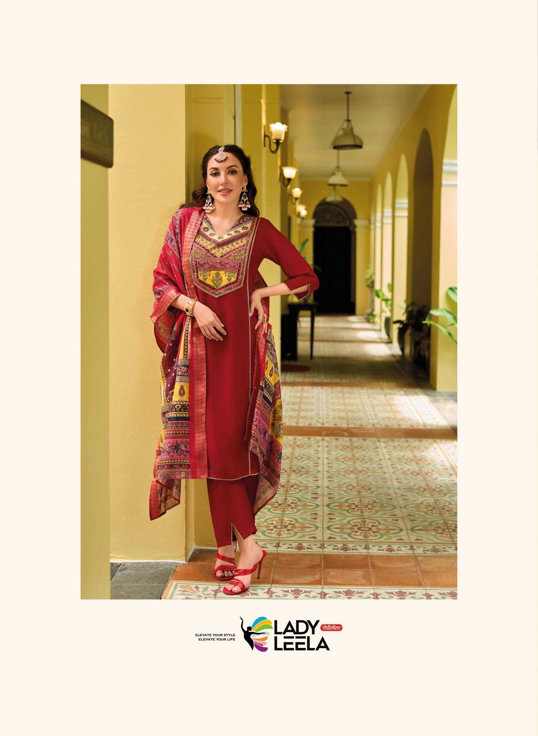 YNF VICHITRA SILK LADY LEELA KESH236 ZEENAT CLOTHING BRANDS WHOLESALE SUITS MANUFACTURER