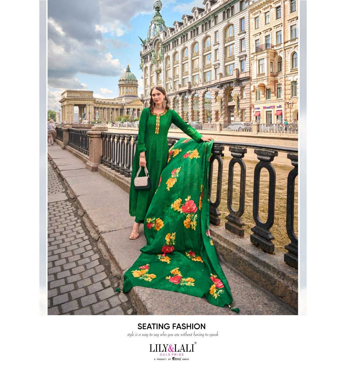 YNF VICHITRA SILK  LILY & LALI KESH236 Alamzeb CLOTHING BRANDS WHOLESALE SUITS MANUFACTURER