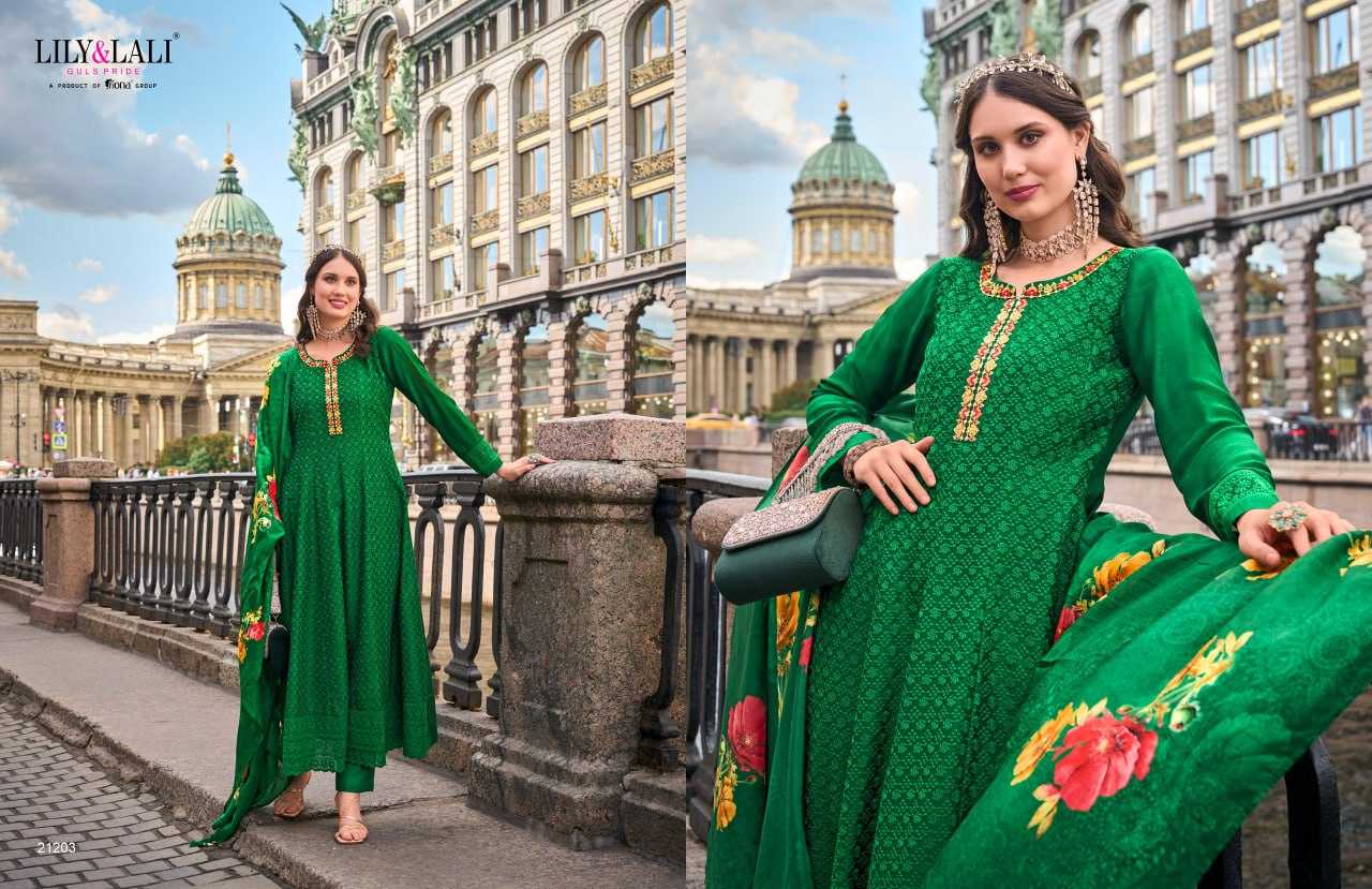 YNF VICHITRA SILK  LILY & LALI KESH236 Alamzeb CLOTHING BRANDS WHOLESALE SUITS MANUFACTURER