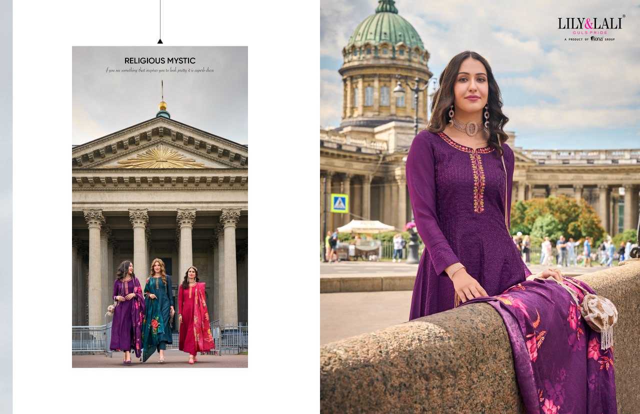 YNF VICHITRA SILK  LILY & LALI KESH236 Alamzeb CLOTHING BRANDS WHOLESALE SUITS MANUFACTURER
