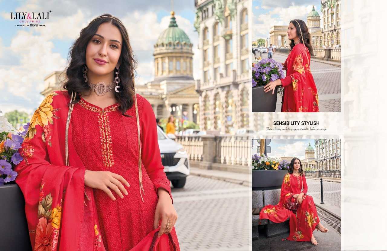 YNF VICHITRA SILK  LILY & LALI KESH236 Alamzeb CLOTHING BRANDS WHOLESALE SUITS MANUFACTURER