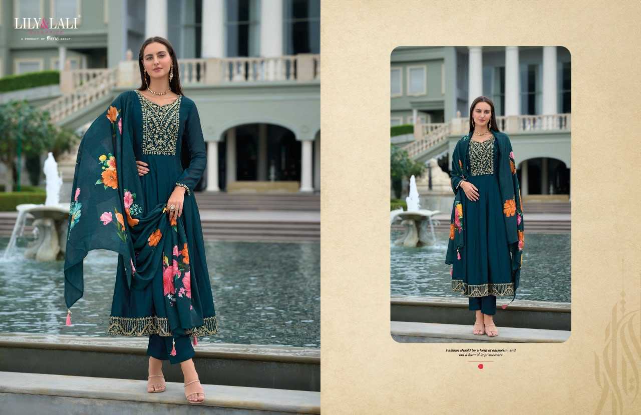 YNF VICHITRA SILK LILY & LALI KESH236 MALLIKAJAAN CLOTHING BRANDS WHOLESALE GOWNS MANUFACTURER