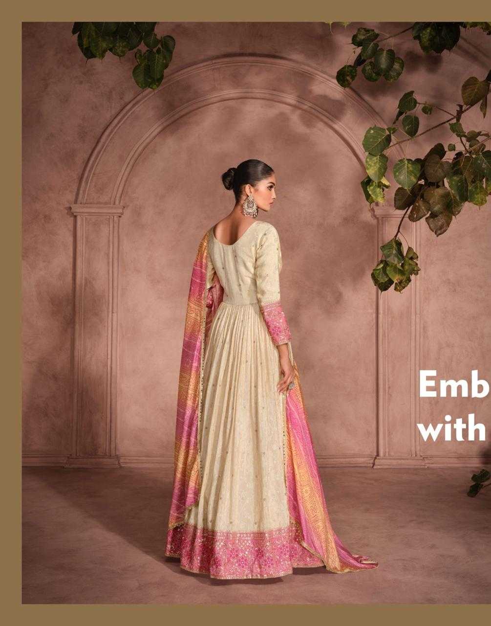 YNF VISCOSE SAYURI KESH235 GUNJAN CLOTHING BRANDS WHOLESALE GOWNS MANUFACTURER