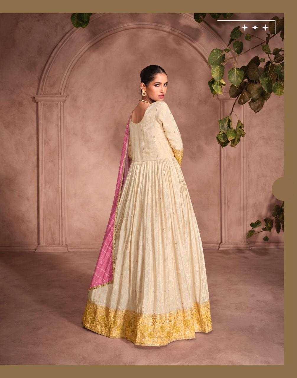 YNF VISCOSE SAYURI KESH235 GUNJAN CLOTHING BRANDS WHOLESALE GOWNS MANUFACTURER