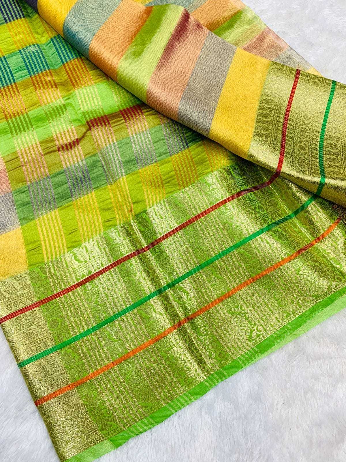 YNF BANARASI JACQUARD KESH161 TRM15 SAREES WHOLESALE JACQUARD GOLDEN SAREE MANUFACTURER