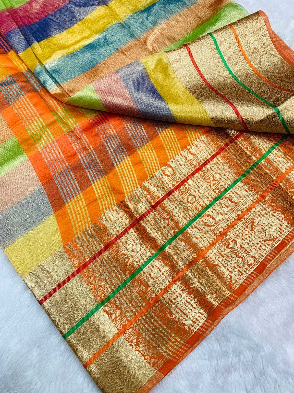 YNF BANARASI JACQUARD KESH161 TRM15 SAREES WHOLESALE JACQUARD GOLDEN SAREE MANUFACTURER