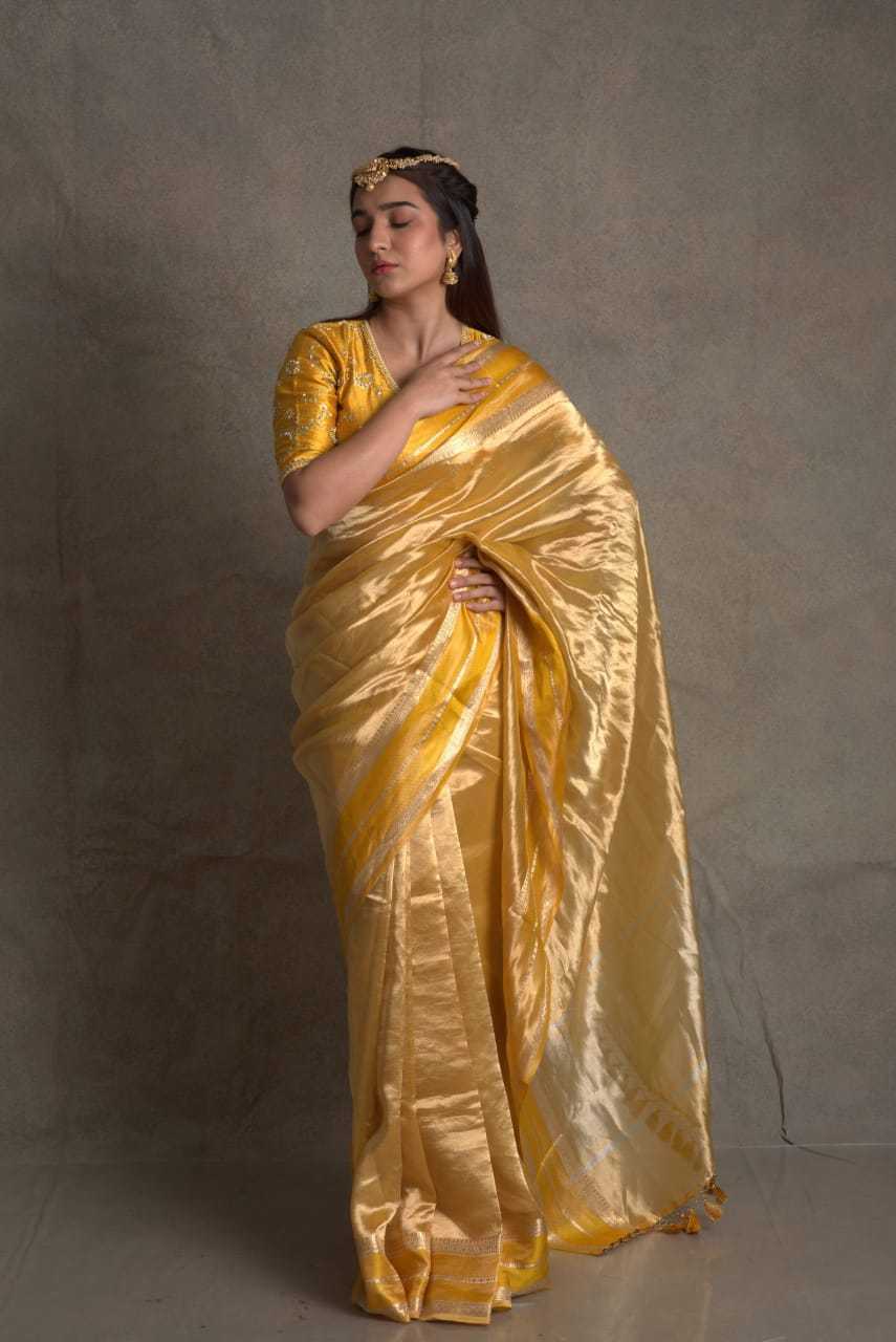 YNF BANARASI  SILK KESH131 Anokhi SAREES WHOLESALE SATIN SOFT TISSUE SILK PARTY WEAR SAREES MANUFACTURER