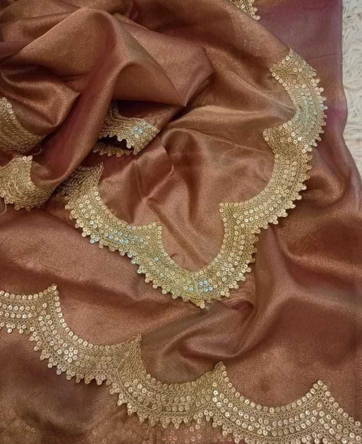 YNF BANARASI WOVEN KESH131 Avika Lace SAREES WHOLESALE SOFT TISSUE SILK LACE BORDER ZARI AVIKA GAUR SAREES MANUFACTURER