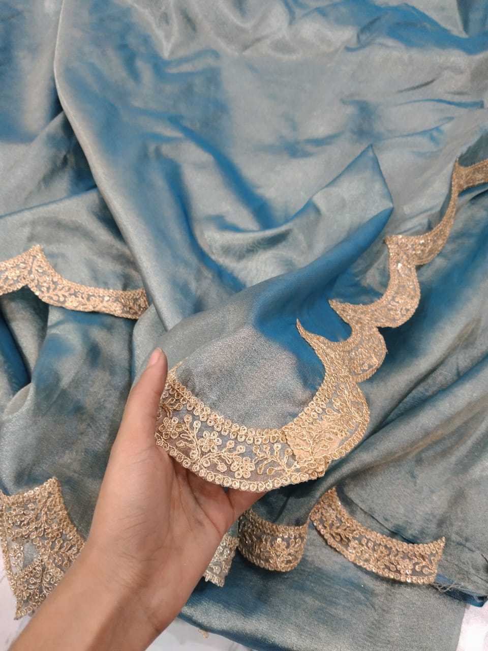 YNF BANARASI WOVEN KESH131 Avika Lace SAREES WHOLESALE SOFT TISSUE SILK LACE BORDER ZARI AVIKA GAUR SAREES MANUFACTURER