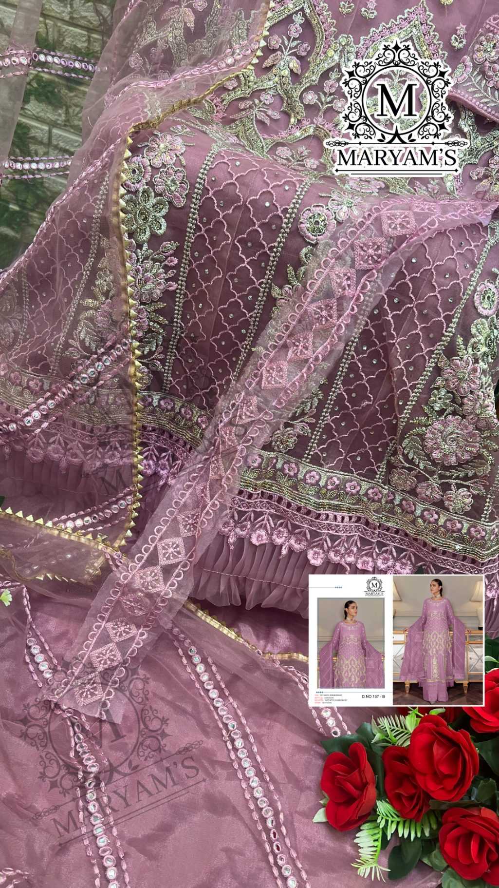 Ynf Butterfly Net RIN129 157 Suits & Dresses Wholesale Embroidery Suits Party wear suits Net Suit Manufacturer