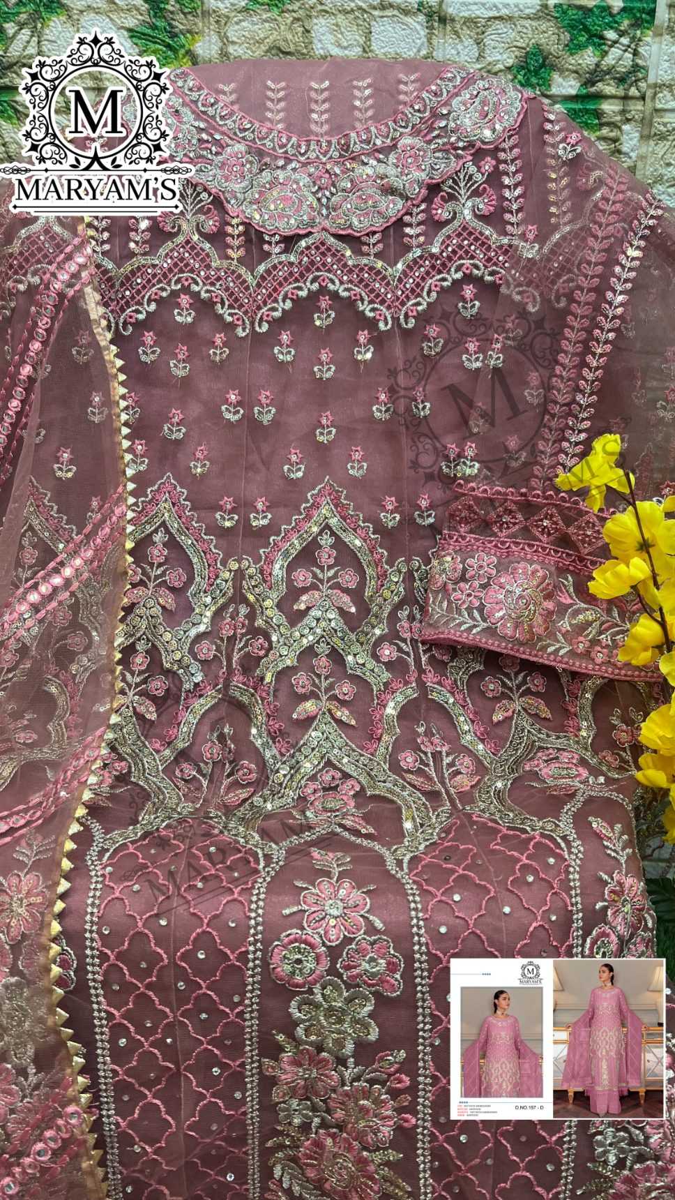 Ynf Butterfly Net RIN129 157 Suits & Dresses Wholesale Embroidery Suits Party wear suits Net Suit Manufacturer