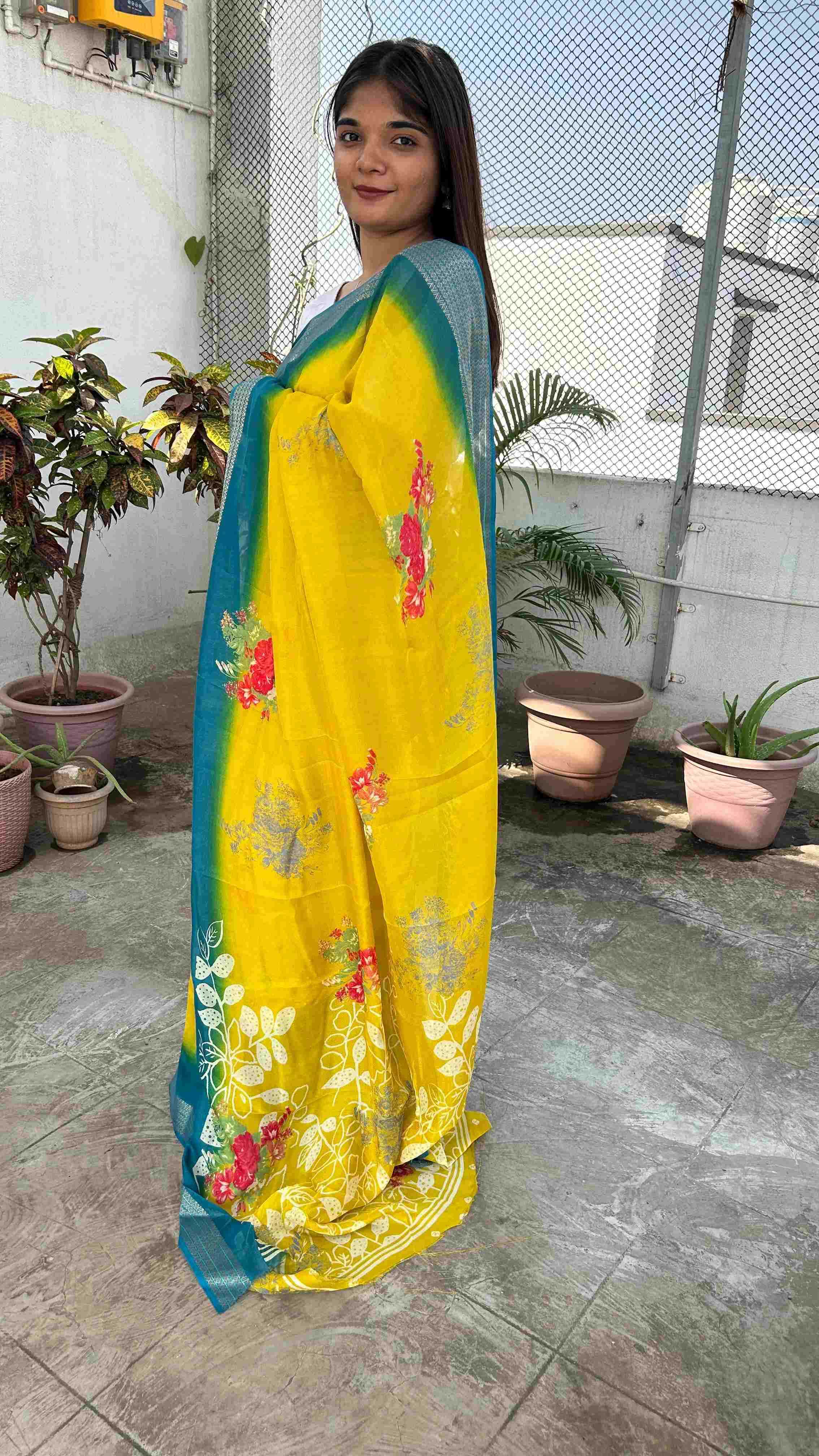 YNF CHIFFON KESH297 VHC03 SAREE WHOLESALE CHIFFON PRINTED FANCY SAREE MANUFACTURER