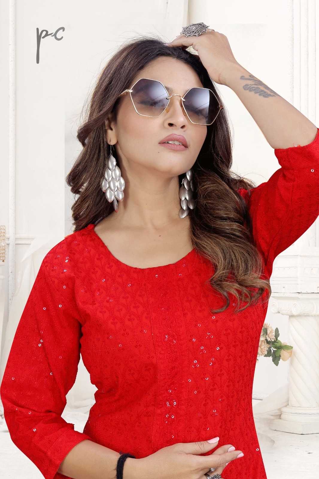 YNF CHIKAN KESH258 VDA100 KURTI WHOLESALE DESIGNER RAYON CHIKAN KURTI MANUFACTURER