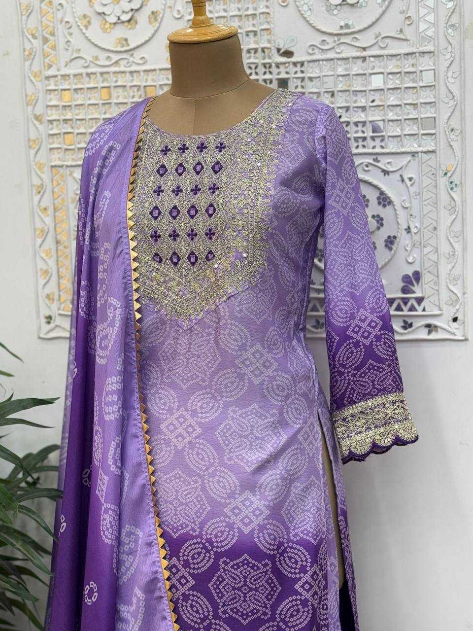 YNF CHINON SILK KESH159 1310 SUITS & DRESSES WHOLESALE EMBROIDERY PRINTED PARTY WEAR SHARARA SALWAR SUITS MANUFACTURER