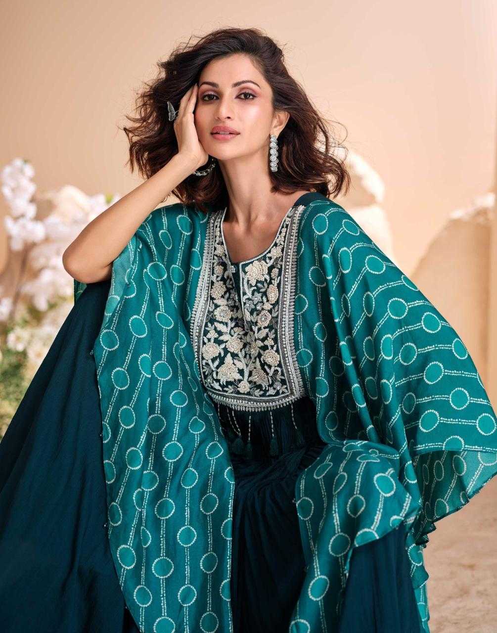 YNF CHINON SILK KRESHVA KESH235 MOHEY CLOTHING BRANDS WHOLESALE GOWN MANUFACTURER