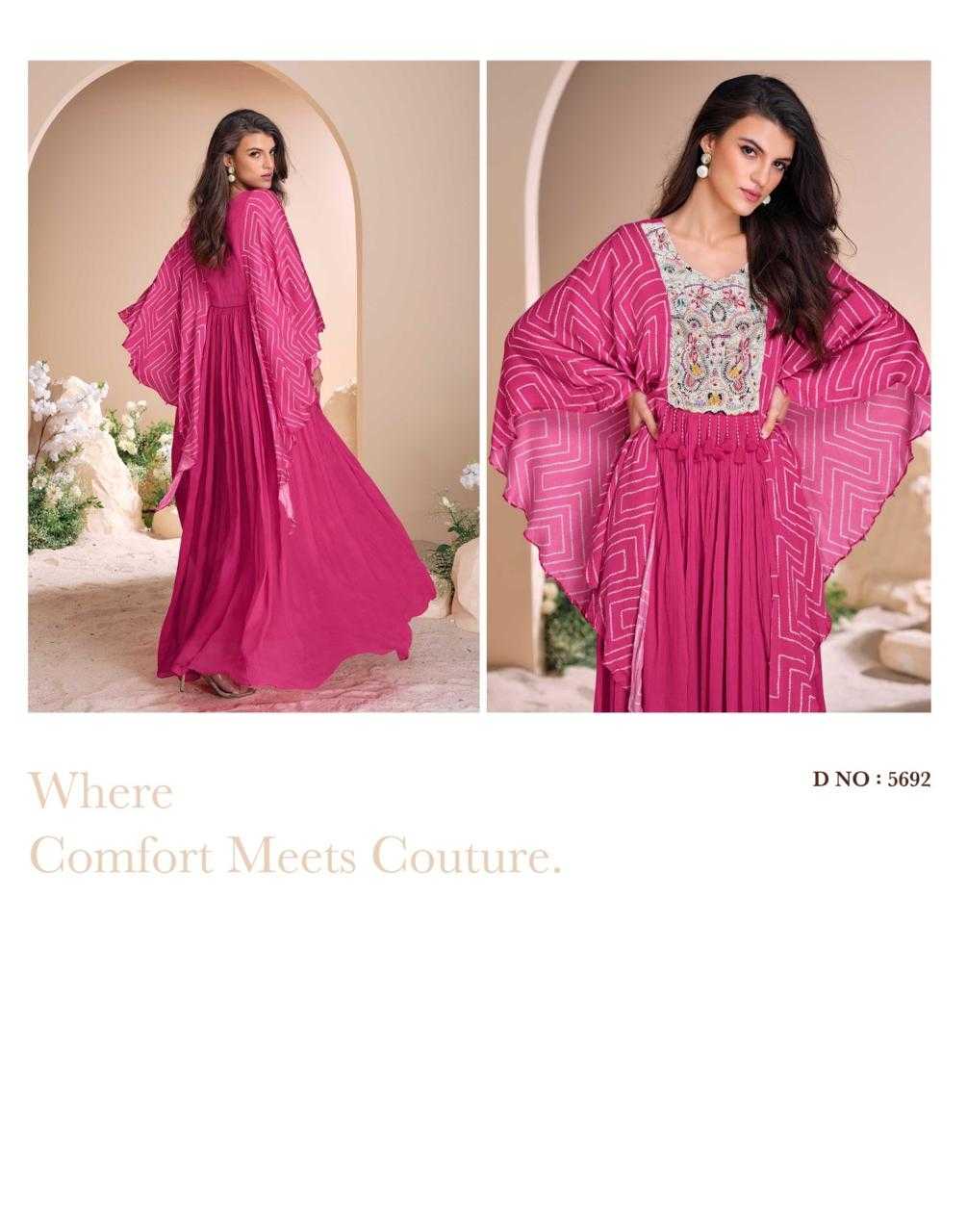 YNF CHINON SILK KRESHVA KESH235 MOHEY CLOTHING BRANDS WHOLESALE GOWN MANUFACTURER
