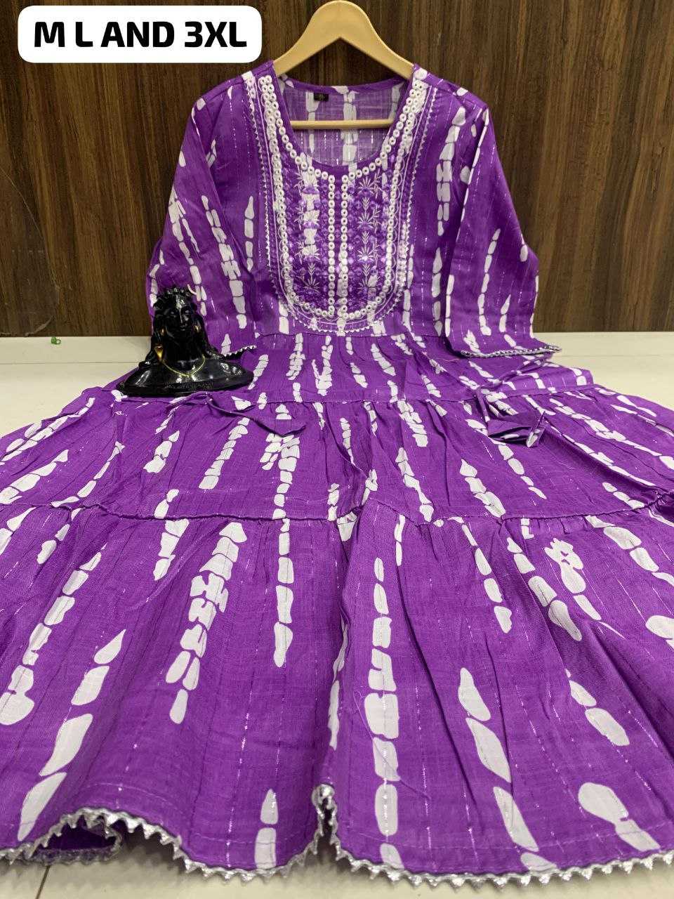 YNF COTTON KESH225 SCN16 GOWNS WHOLESALE EMBROIDERY ANARKALI DESIGNER GOWNS MANUFACTURER