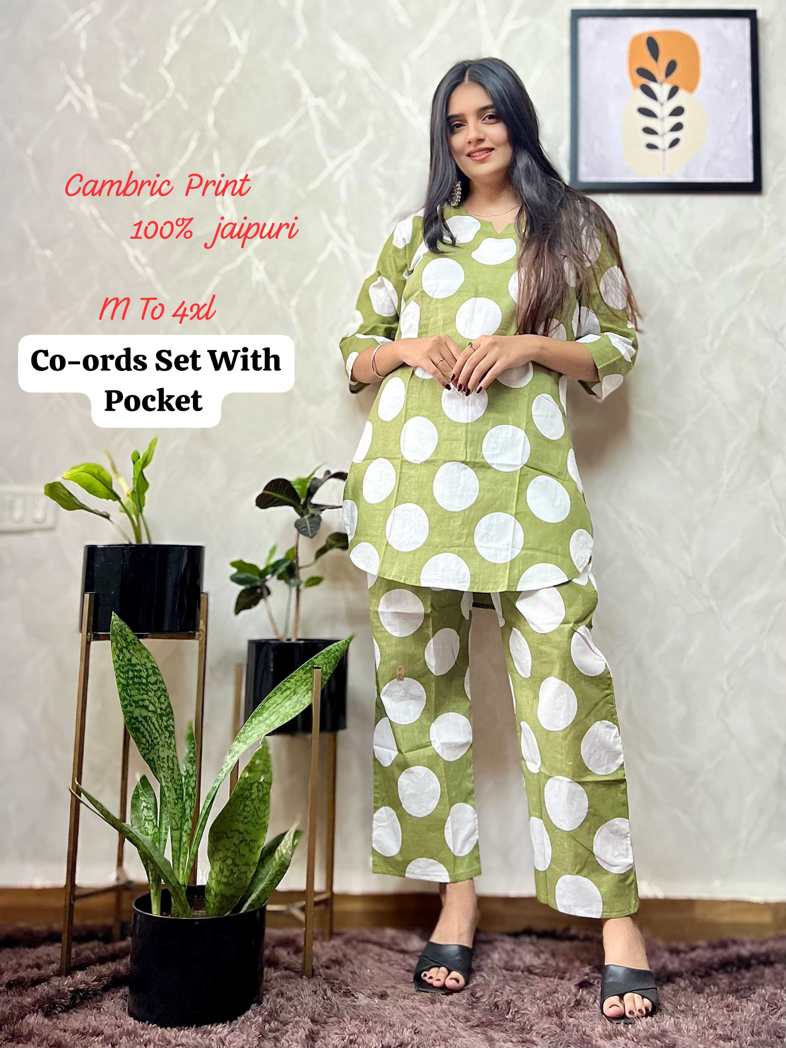 YNF COTTON KESH257 TAC20 CO-ORD SET WHOLESALE DESIGNER COTTON CAUSAL DRESS MANUFACTURER