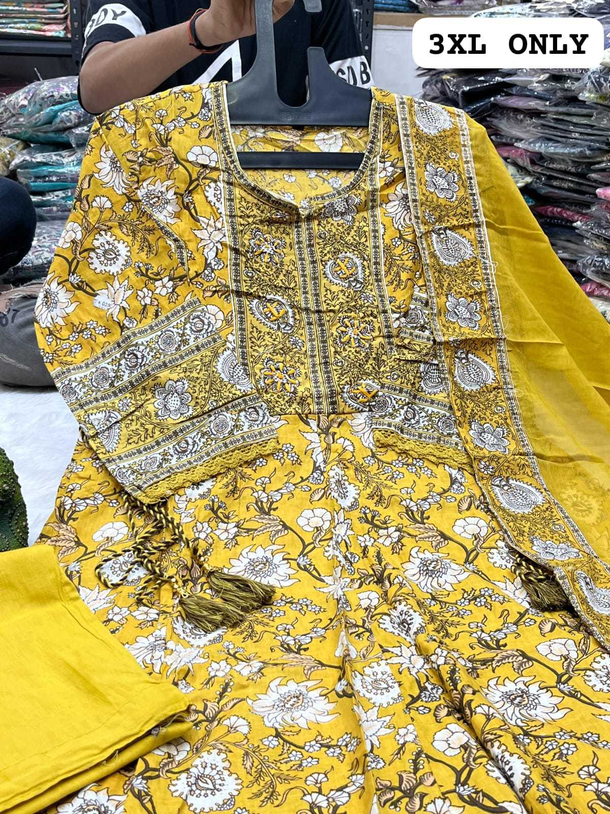 YNF COTTON KESH258 VDA83 SUIT WHOLESALE ANARKALI HANDLOOM COTTON SUIT MANUFACTURER