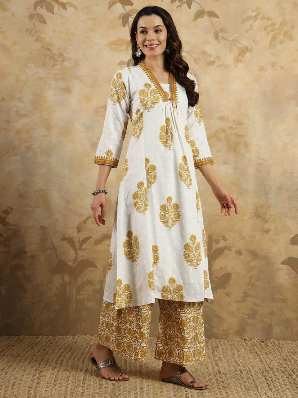 YNF COTTON KESH402 6008 SUITS & DRESSES  WHOLESALE LADIES PRINTED PALAZZO SUITS MANUFACTURER