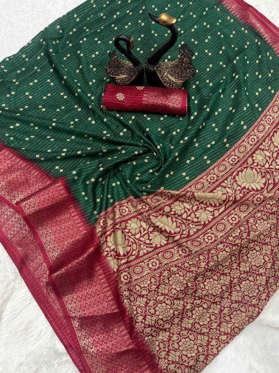 YNF DOLA SILK RIN179 785 SAREES WHOLESALE PRINTED  SILK BANDHANI SAREES MANUFACTURER